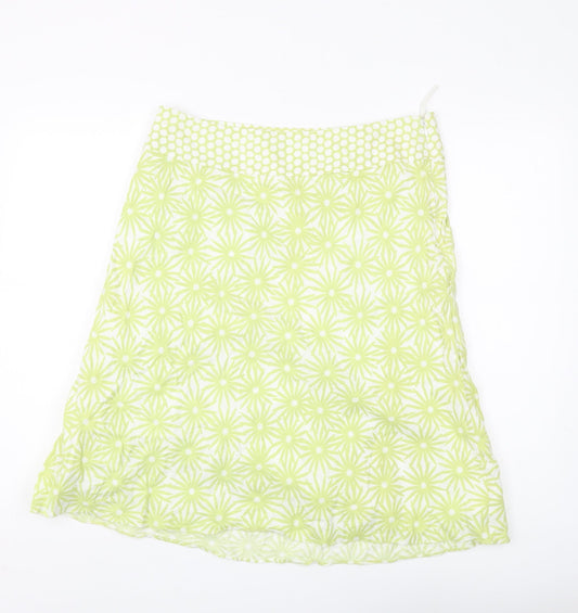 Platinum Women's Green Floral Skirt Size 16
