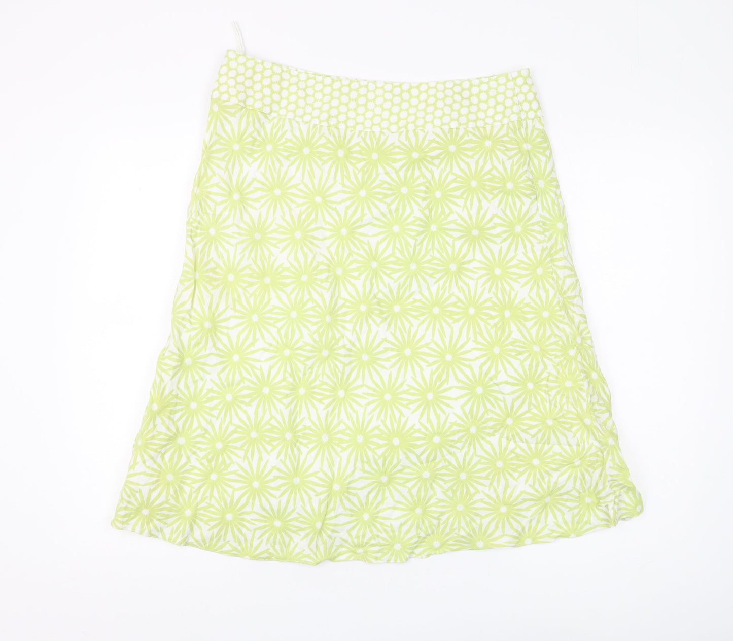 Platinum Women's Green Floral Skirt Size 16