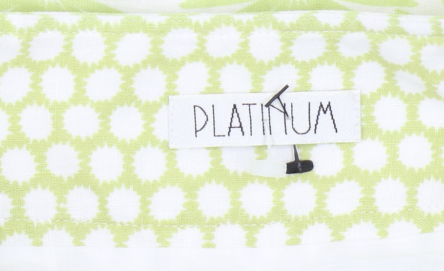 Platinum Women's Green Floral Skirt Size 16