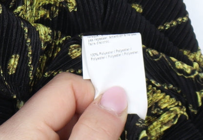 River Island Women's Black Wide-Leg Trousers Size 8