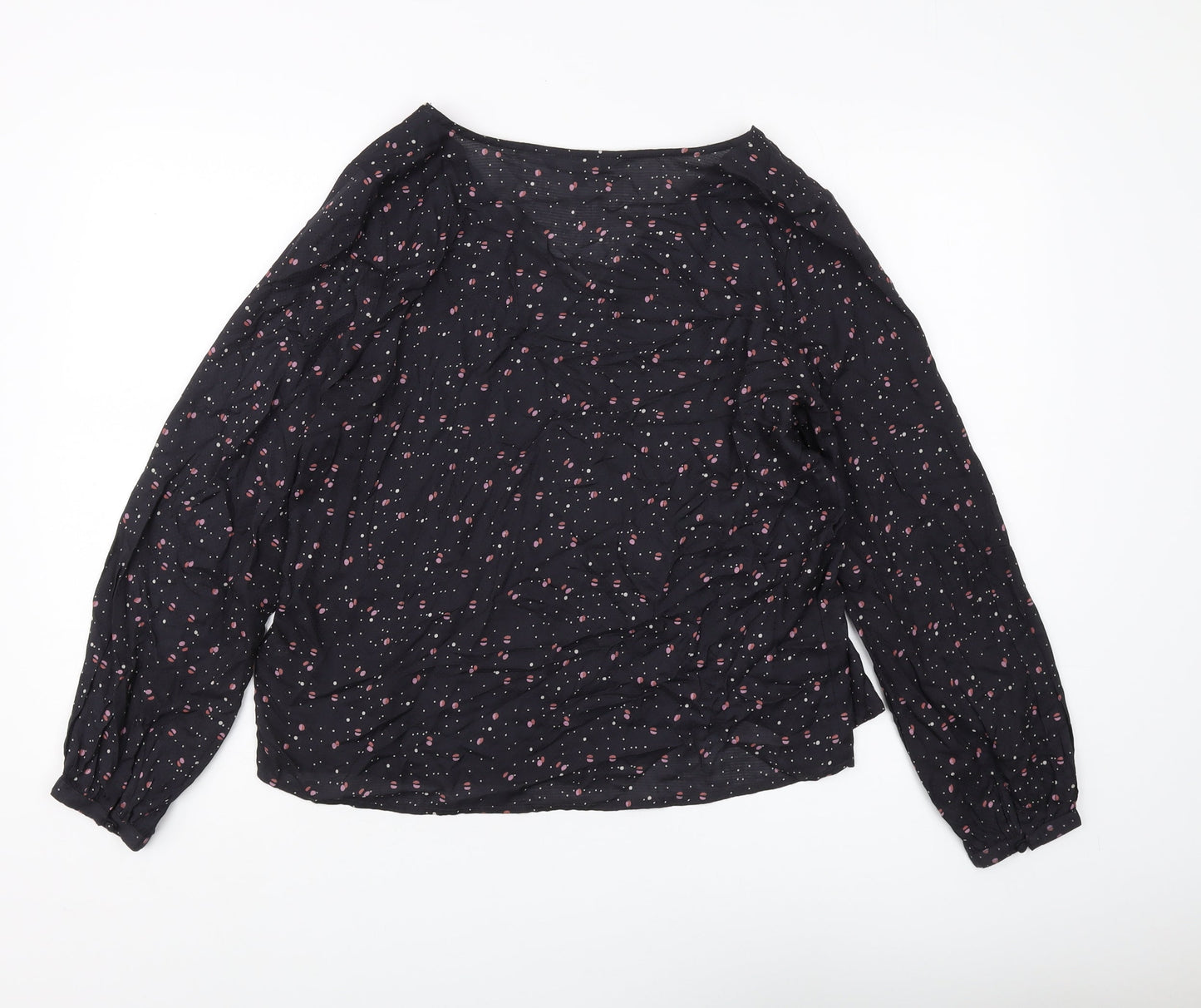 Womens UK Size 10 Principles Black Tunic Blouse