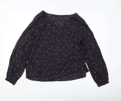 Womens UK Size 10 Principles Black Tunic Blouse