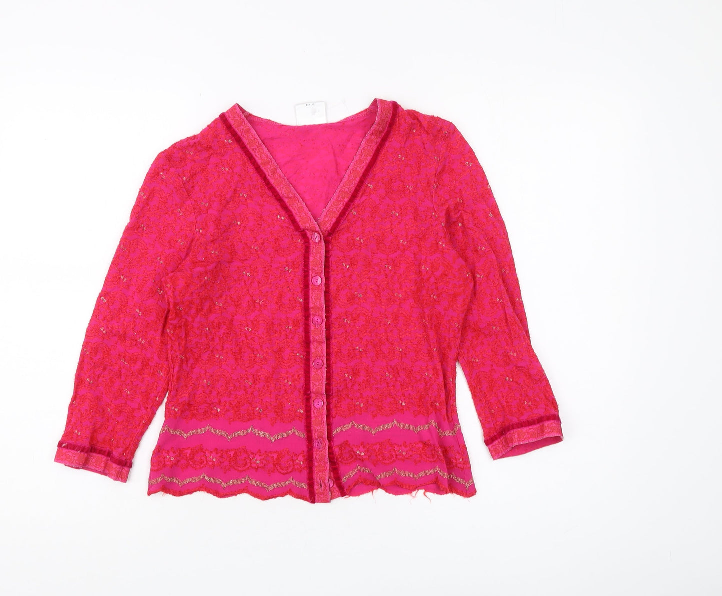 Womens UK Size UK 10 NEXT Pink Basic Blouse