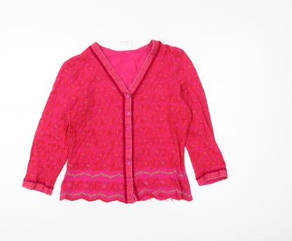 Womens UK Size UK 10 NEXT Pink Basic Blouse