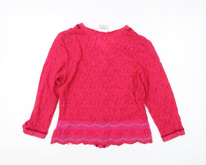 Womens UK Size UK 10 NEXT Pink Basic Blouse