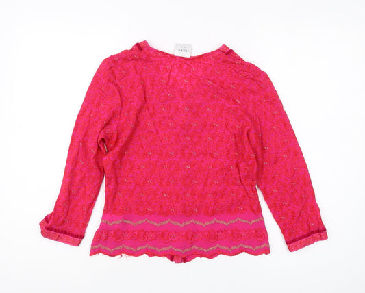 Womens UK Size UK 10 NEXT Pink Basic Blouse