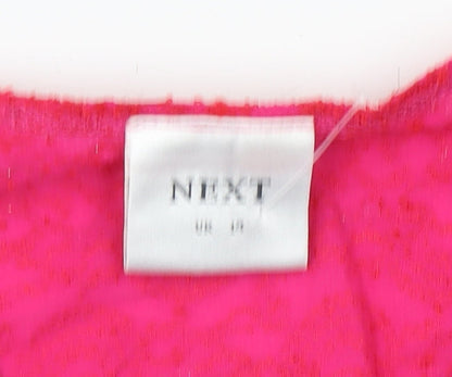 Womens UK Size UK 10 NEXT Pink Basic Blouse