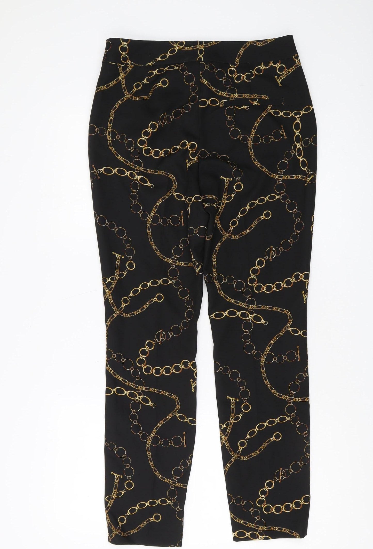 Womens UK Size XS Zara Slim Fit Skinny Black Trousers