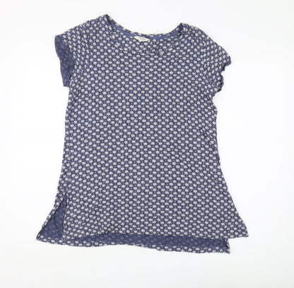 FatFace Women's Blue Floral T-Shirt Size 10