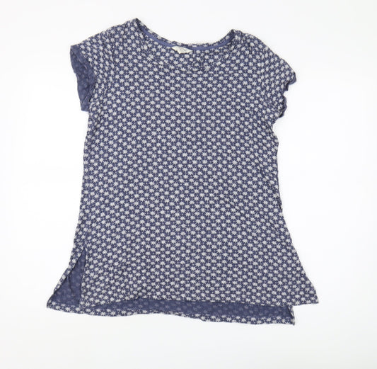 FatFace Women's Blue Floral T-Shirt Size 10
