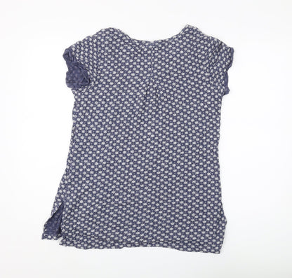 FatFace Women's Blue Floral T-Shirt Size 10