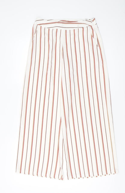 New Look Women's Multicoloured Striped Cropped Trousers