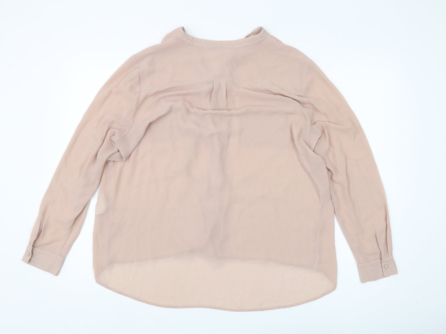 Womens UK Size 18 Warehouse Beige  Blouse