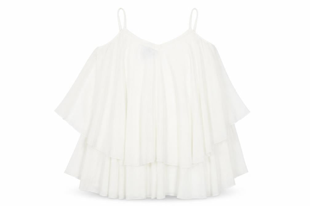 Womens UK Size 14 Zara White Camisole Blouse