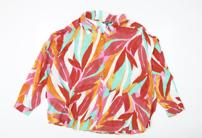 Womens UK Size 22 Bonmarché Multicoloured  Button-Up