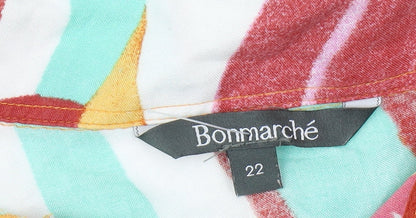Womens UK Size 22 Bonmarché Multicoloured  Button-Up