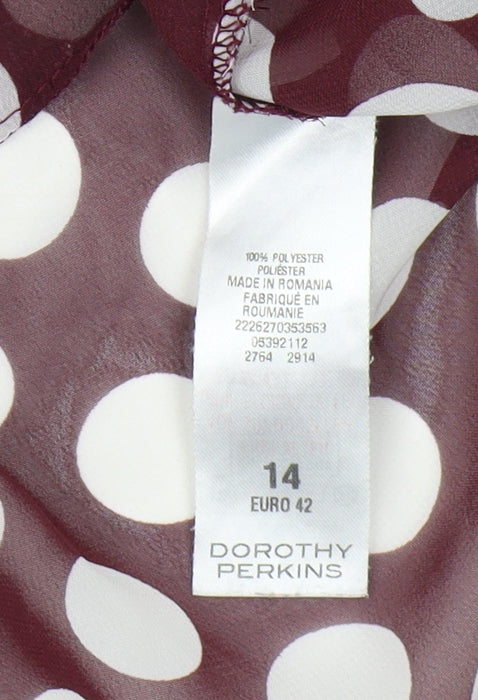 Womens UK Size 14 Dorothy Perkins Multicoloured Camisole Blouse