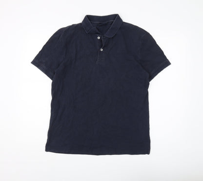 Henri Lloyd Men's Blue Polo, Size L, Cotton