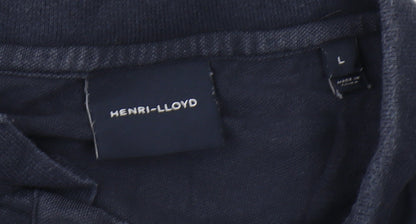 Henri Lloyd Men's Blue Polo, Size L, Cotton