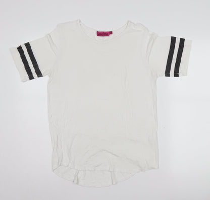Boohoo Women's White Basic T-Shirt UK 10