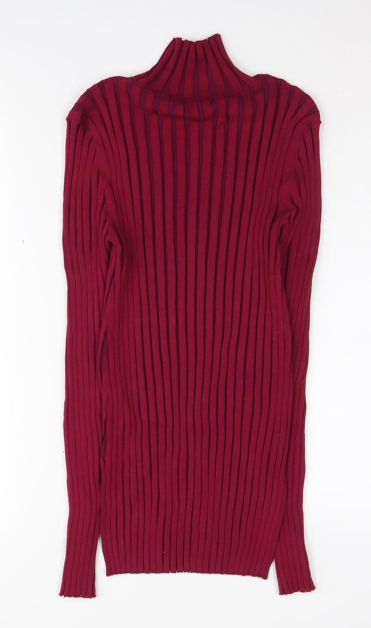 Womens UK Size M French Connection Red Pullover Jumper
