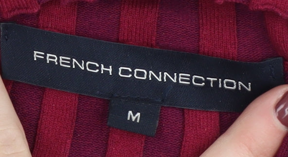 Womens UK Size M French Connection Red Pullover Jumper