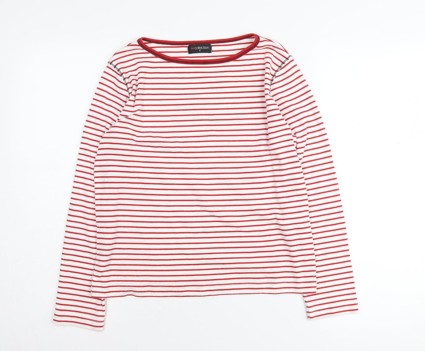 Womens UK Size S bm collection Red Basic T-Shirt