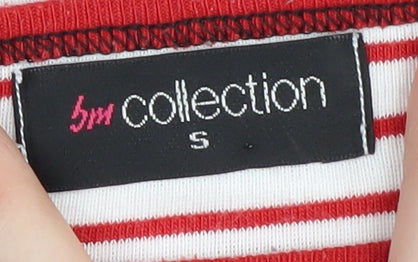 Womens UK Size S bm collection Red Basic T-Shirt