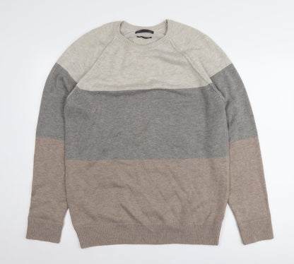Marks and Spencer Men's Multicoloured Pullover Jumper, M