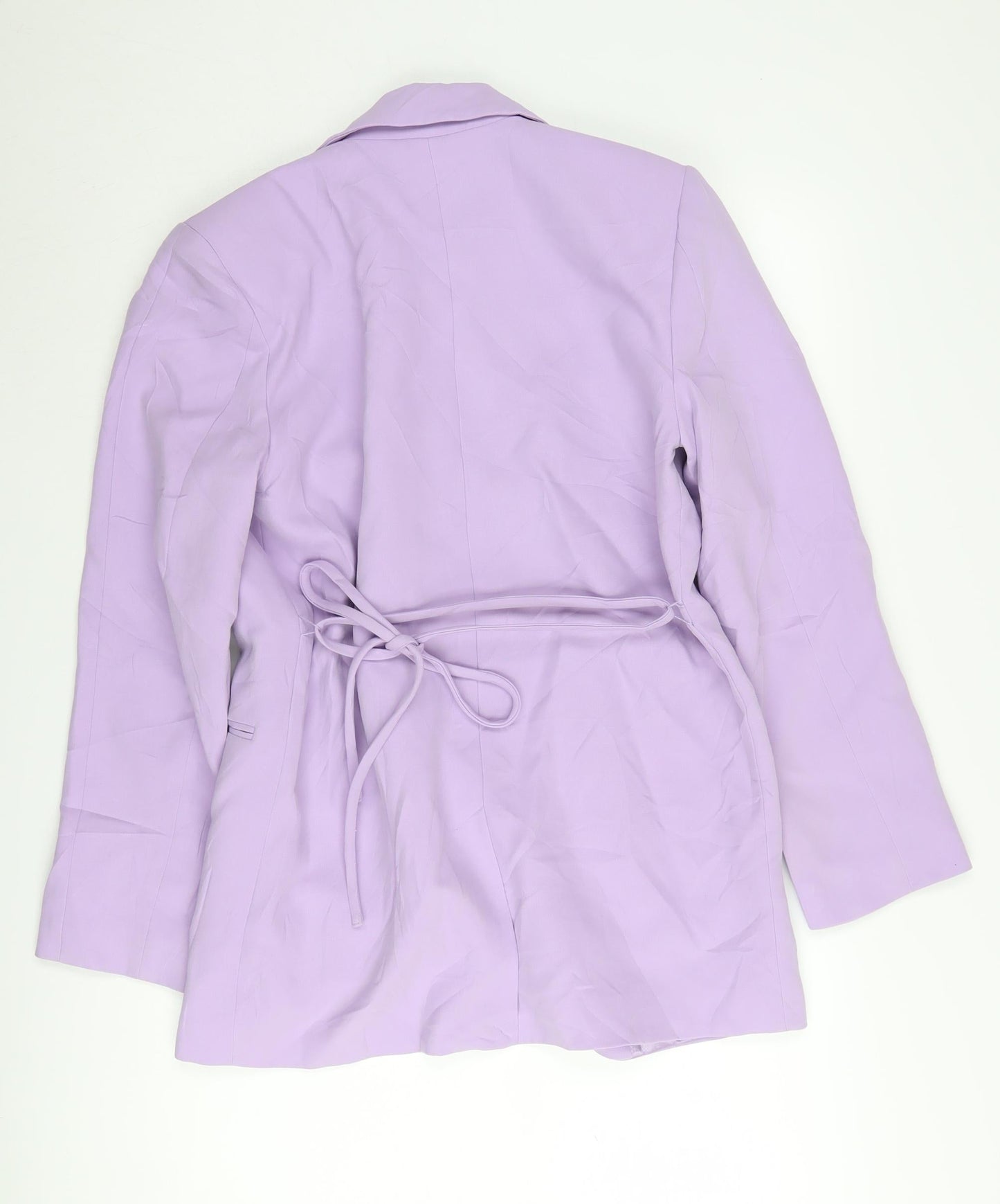 Zara Women's Purple Blazer - S Single-Breasted Belted