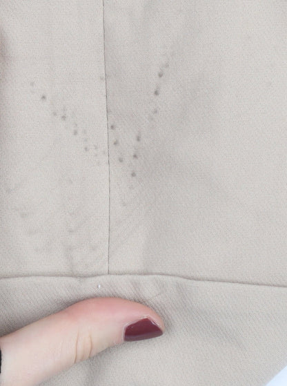 Zara Women's Beige Suit Jacket, Size 8, Double-Breasted