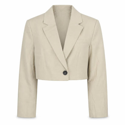 Womens UK Size S Bershka Regular Beige Blazer