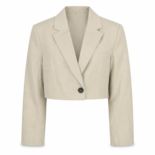 Womens UK Size S Bershka Regular Beige Blazer