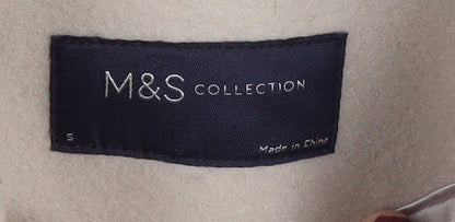 Womens UK Size S Marks and Spencer Beige Overcoat