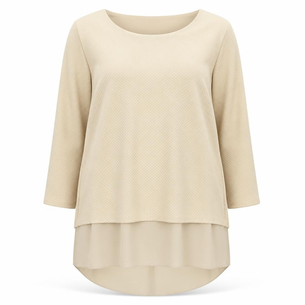 Womens UK Size M Luca Vanucci Beige Tunic Jumper