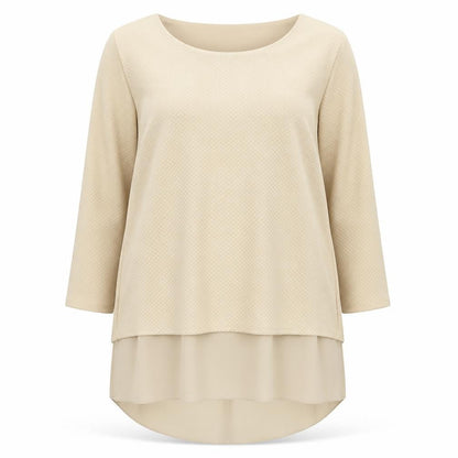 Womens UK Size M Luca Vanucci Beige Tunic Jumper