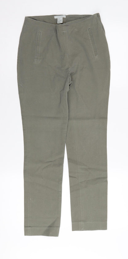 Womens UK Size 8 H&M Regular Fit  Green Trousers