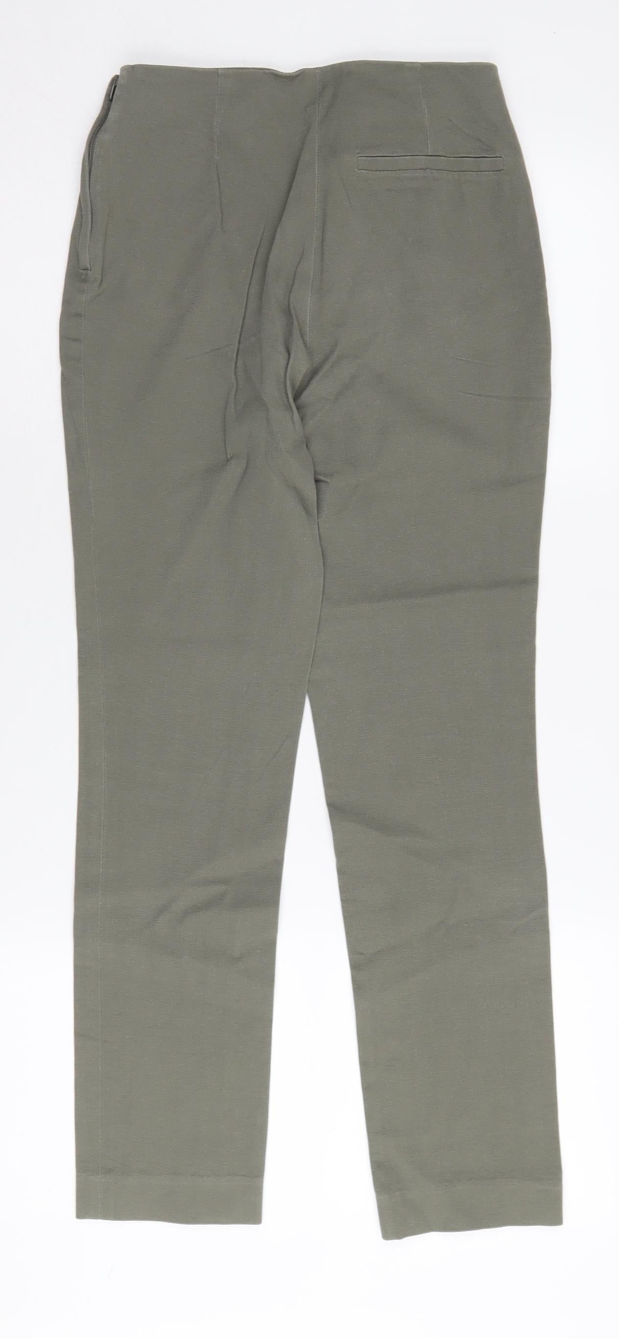 Womens UK Size 8 H&M Regular Fit  Green Trousers