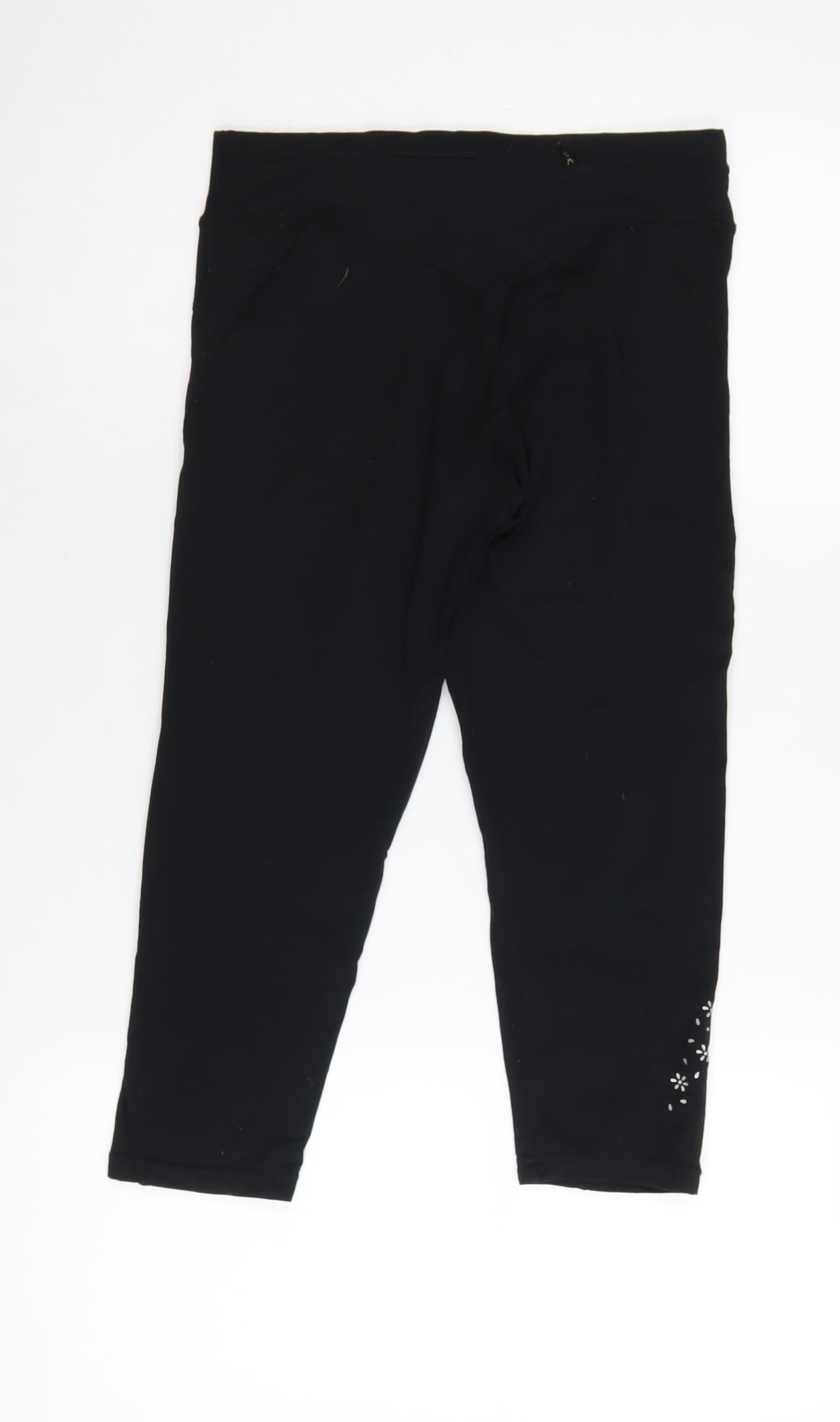 USA Pro Women's Black Capri Leggings Size 8