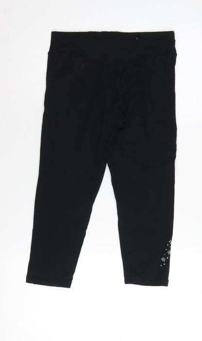 USA Pro Women's Black Capri Leggings Size 8