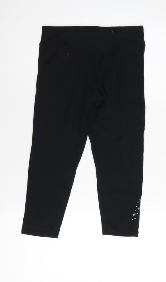 USA Pro Women's Black Capri Leggings Size 8