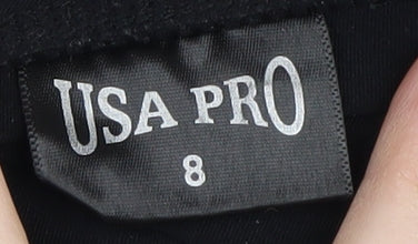 USA Pro Women's Black Capri Leggings Size 8
