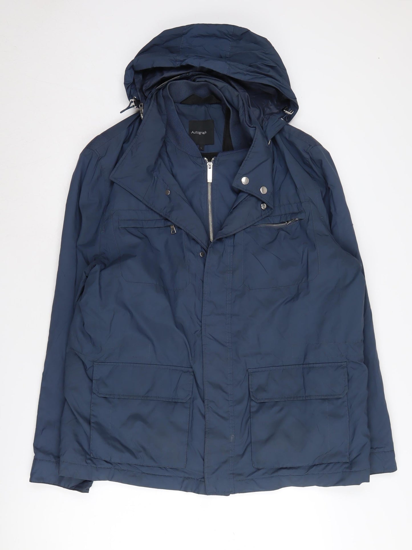 Mens UK Size L Marks and Spencer Blue Hooded