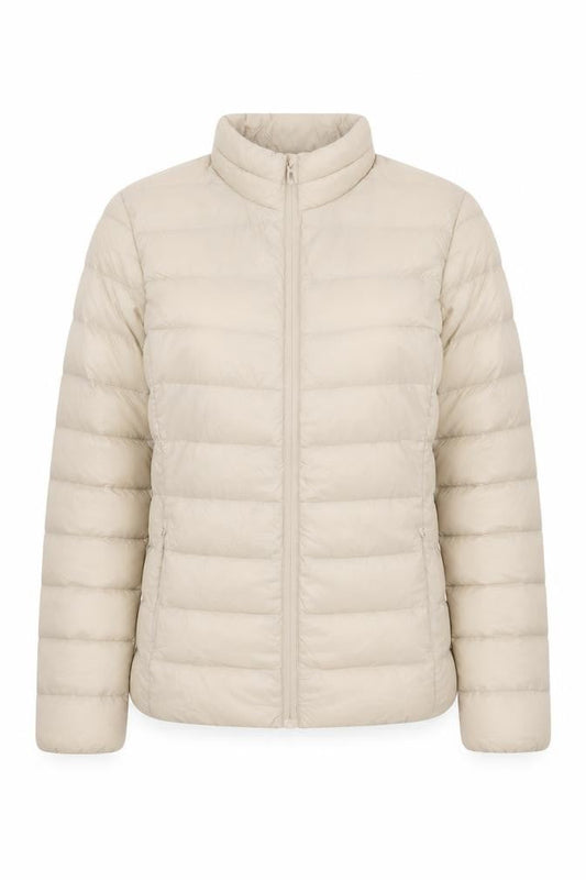 Womens UK Size 8 Marks and Spencer Beige Puffer Jacket