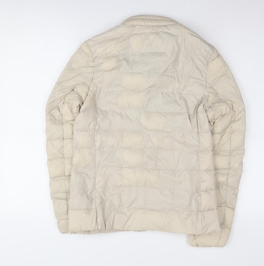 Marks and Spencer Beige Puffer Jacket, Size 8, Women's