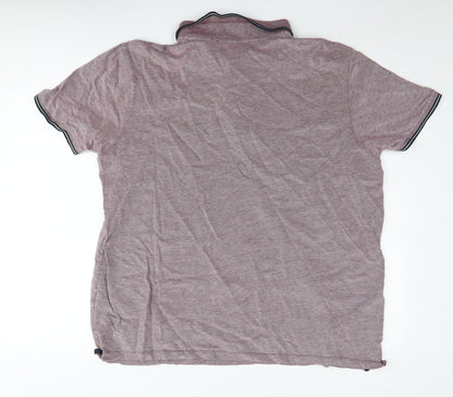 Burton Menswear Men's 2XL Purple Polo Shirt