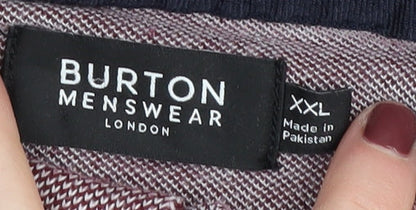 Burton Menswear Men's 2XL Purple Polo Shirt