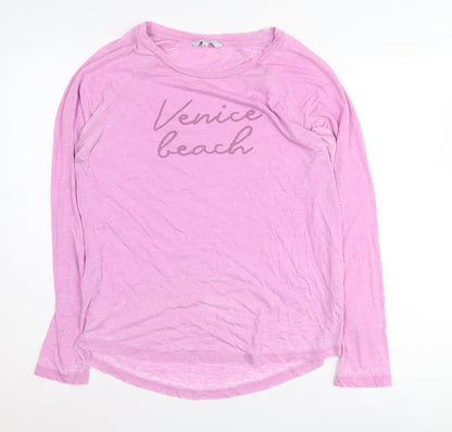 Womens UK Size 10 NEXT Pink Basic T-Shirt