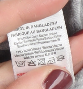 Threadbare Men's Grey Polo Shirt S Short Sleeve Casual