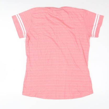 Womens UK Size 12 Tog Twenty Four Pink Basic T-Shirt